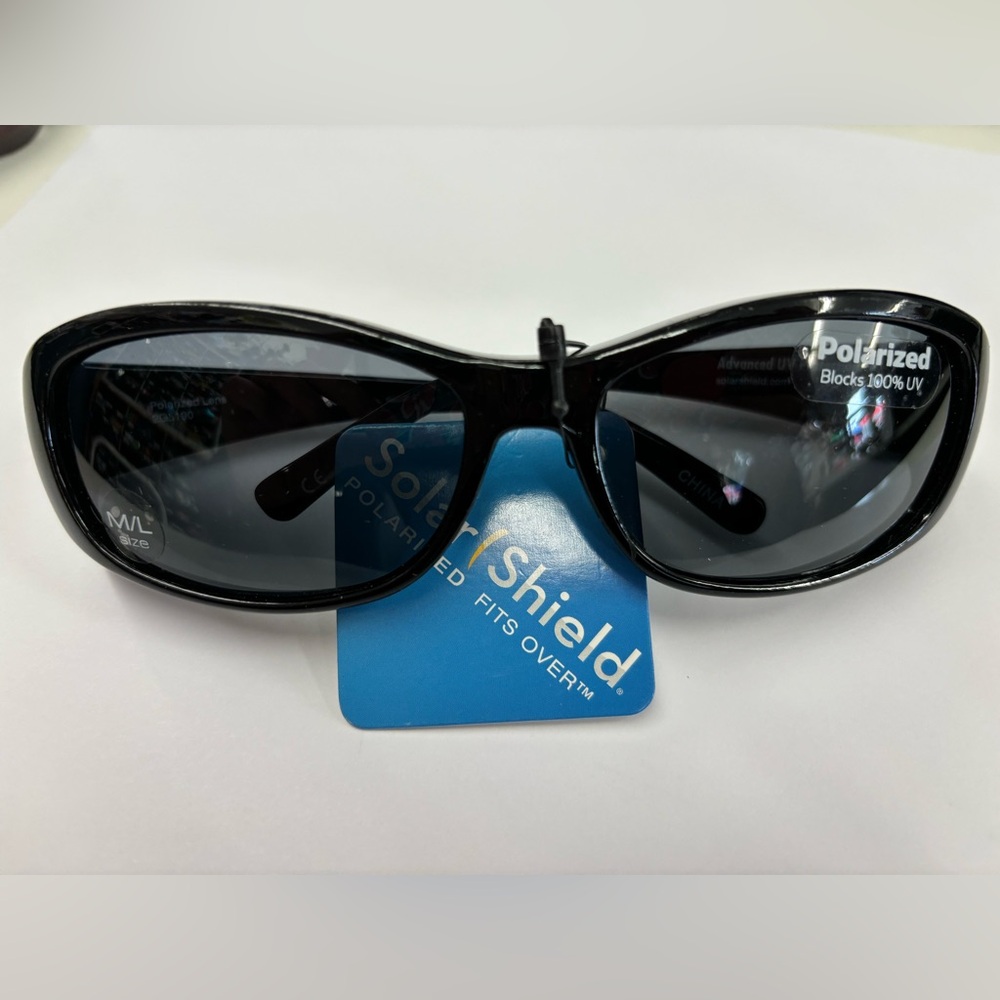 Solar Shield polarized fit over sunglasses size M/L